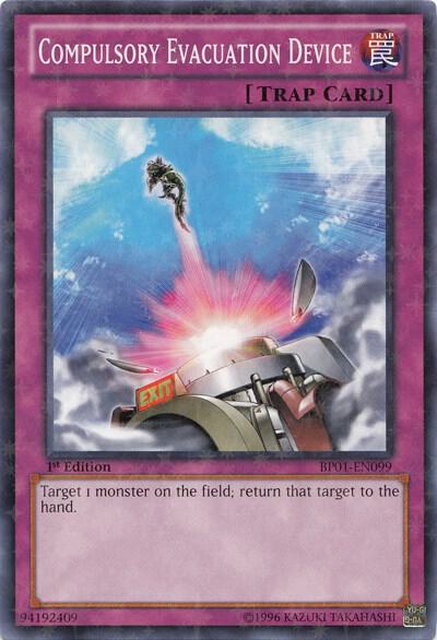Compulsory Evacuation Device (Starfoil) BP01-EN099 card from Battle Pack: Epic Dawn