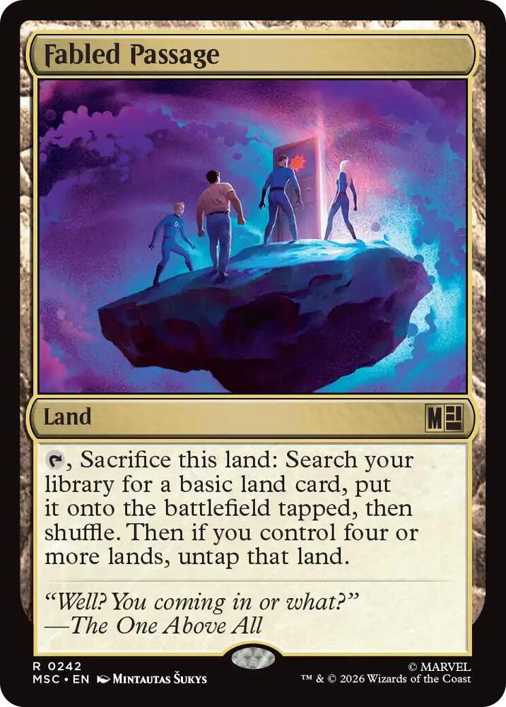 Fabled Passage 242 card from Commander: Marvel Super Heroes