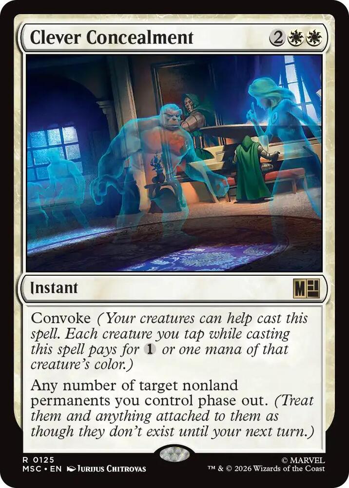 Clever Concealment (Surge Foil) 125 card from Commander: Marvel Super Heroes