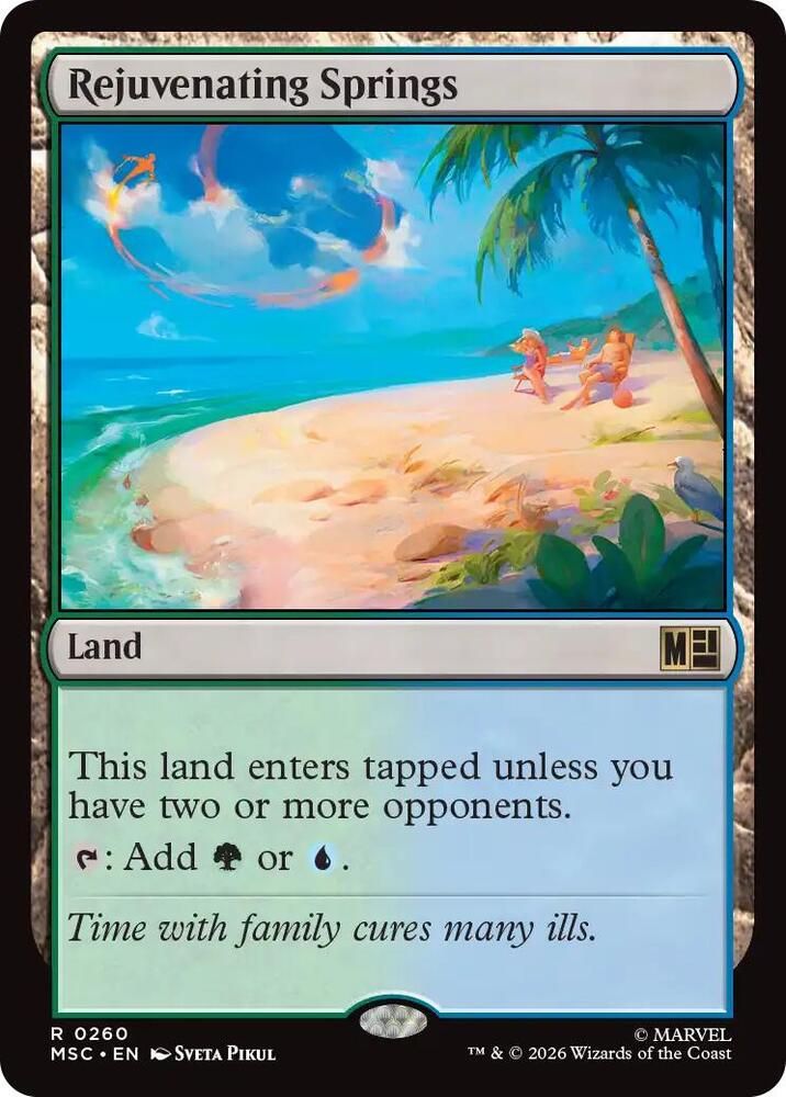 Rejuvenating Springs (Surge Foil) 260 card from Commander: Marvel Super Heroes