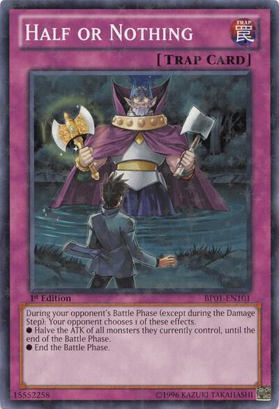 Half or Nothing (Starfoil) BP01-EN101 card from Battle Pack: Epic Dawn