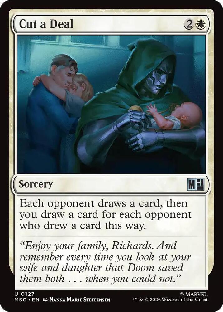 Cut a Deal 127 card from Commander: Marvel Super Heroes