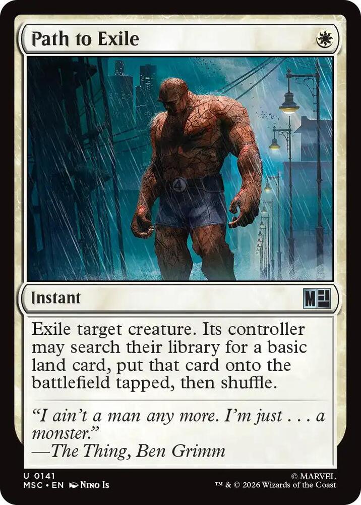 Path to Exile (Surge Foil) 141 card from Commander: Marvel Super Heroes
