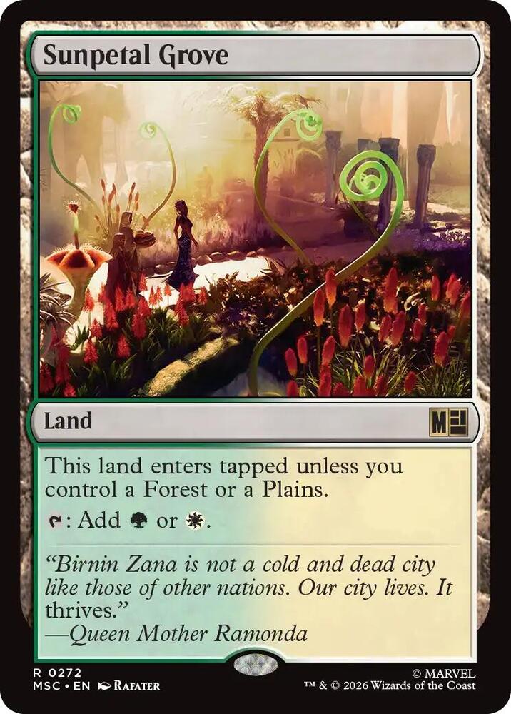 Sunpetal Grove 272 card from Commander: Marvel Super Heroes