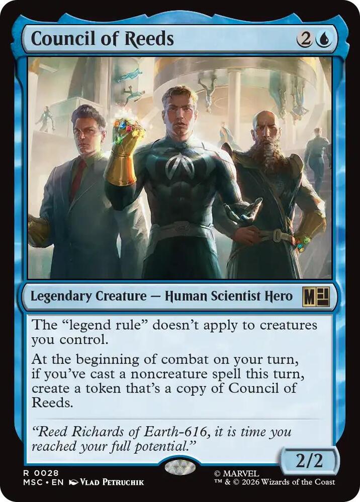 Council of Reeds 28 card from Commander: Marvel Super Heroes