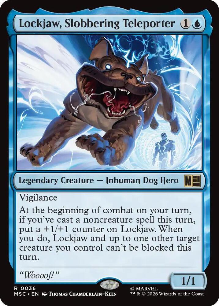 Lockjaw, Slobbering Teleporter 36 card from Commander: Marvel Super Heroes