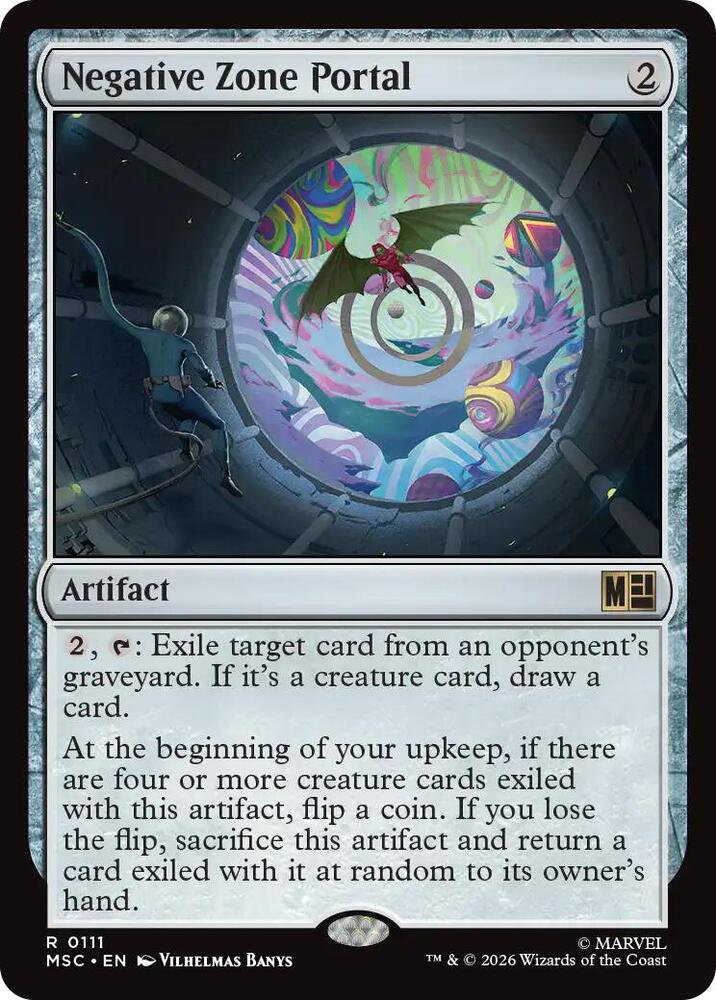 Negative Zone Portal 111 card from Commander: Marvel Super Heroes