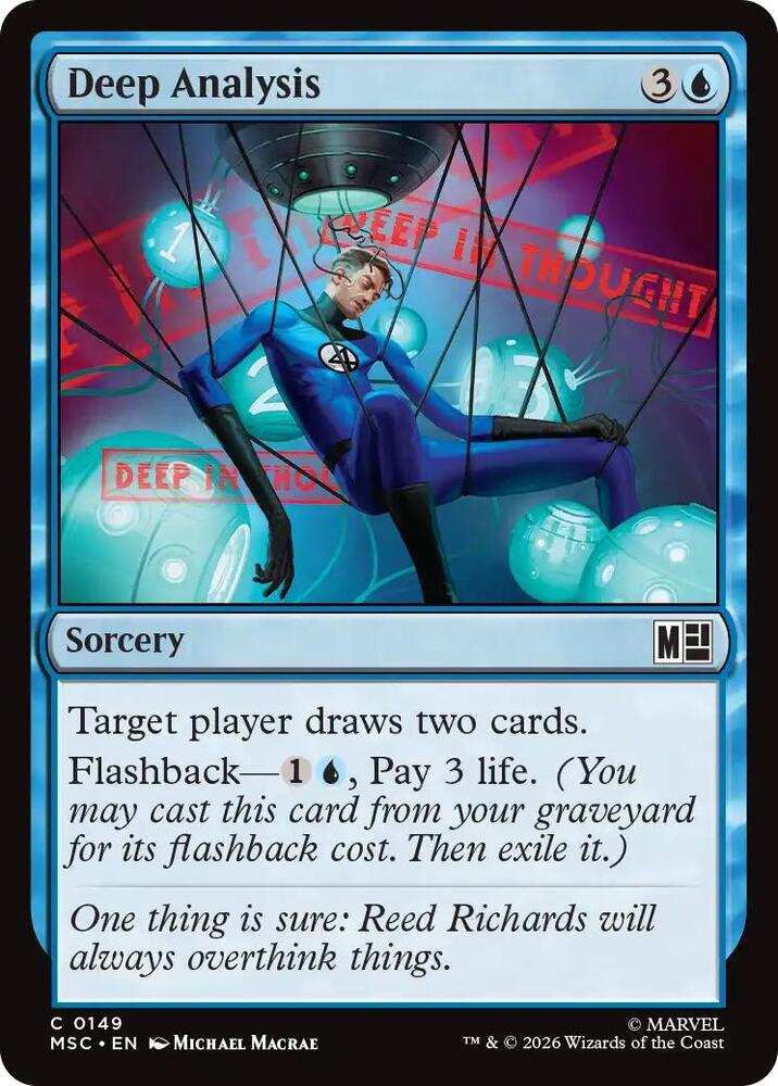 Deep Analysis (Surge Foil) 149 card from Commander: Marvel Super Heroes