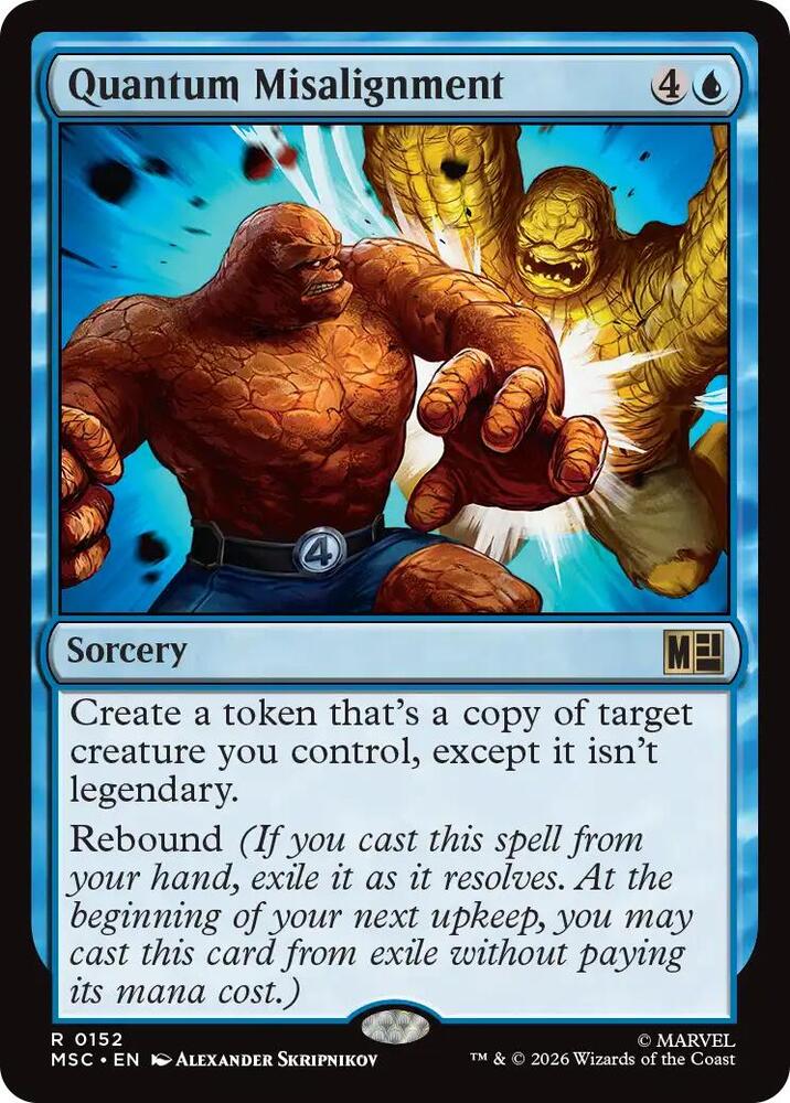 Quantum Misalignment 152 card from Commander: Marvel Super Heroes