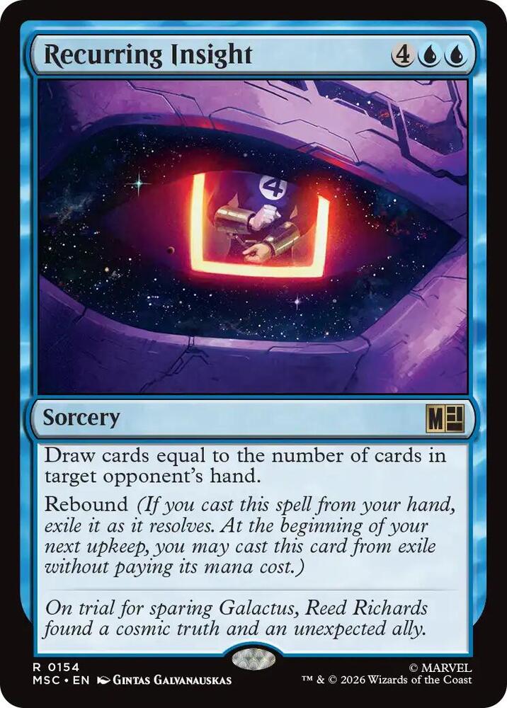 Recurring Insight 154 card from Commander: Marvel Super Heroes