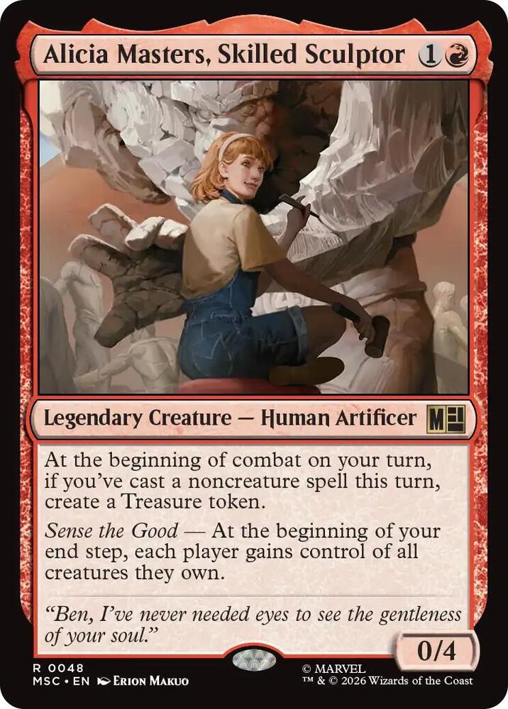 Alicia Masters, Skilled Sculptor 48 card from Commander: Marvel Super Heroes