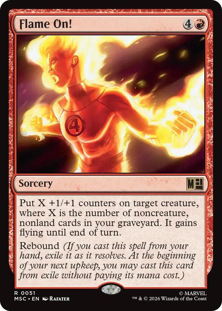Flame On! (Surge Foil) 51 card from Commander: Marvel Super Heroes
