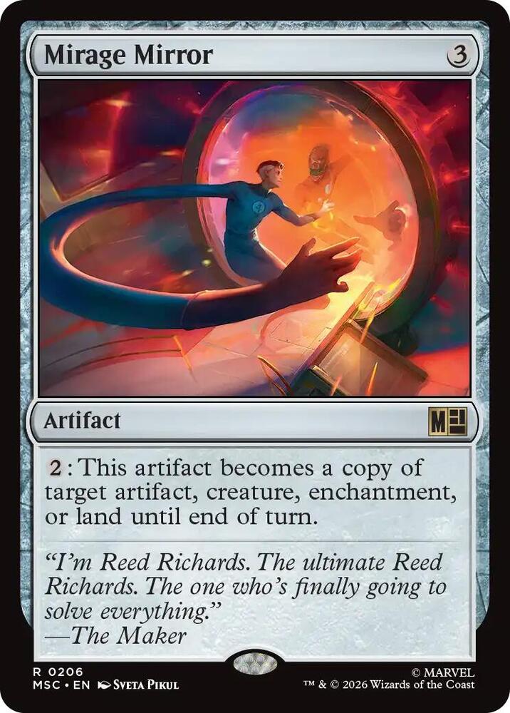Mirage Mirror (Surge Foil) 206 card from Commander: Marvel Super Heroes