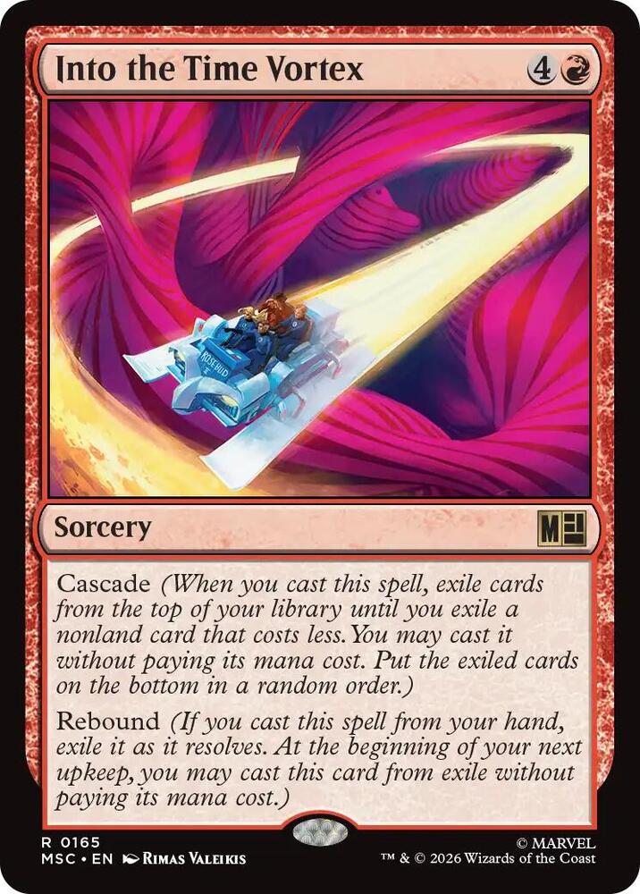Into the Time Vortex 165 card from Commander: Marvel Super Heroes