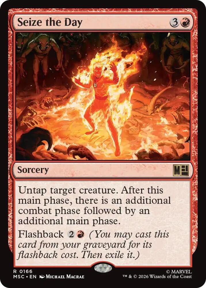 Seize the Day (Surge Foil) 166 card from Commander: Marvel Super Heroes