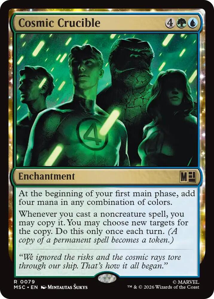 Cosmic Crucible (Surge Foil) 79 card from Commander: Marvel Super Heroes