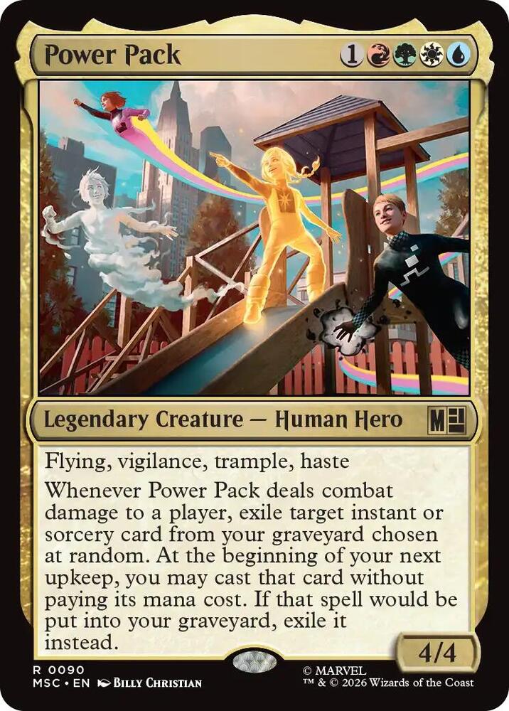 Power Pack (Surge Foil) 90 card from Commander: Marvel Super Heroes