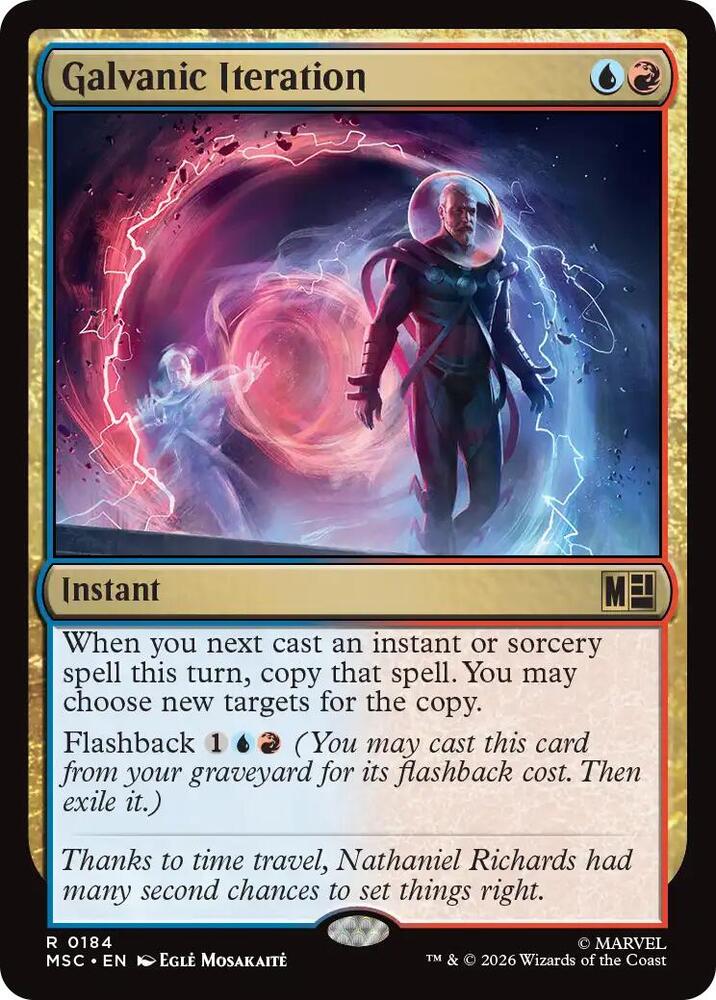 Galvanic Iteration (Surge Foil) 184 card from Commander: Marvel Super Heroes