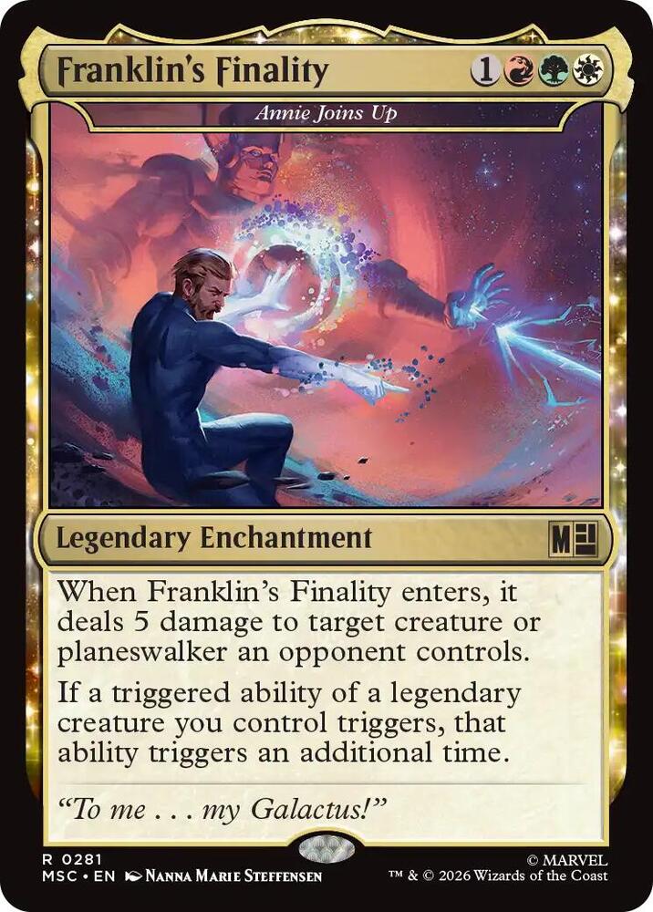 Franklin's Finality - Annie Joins Up (Surge Foil) 281 card from Commander: Marvel Super Heroes