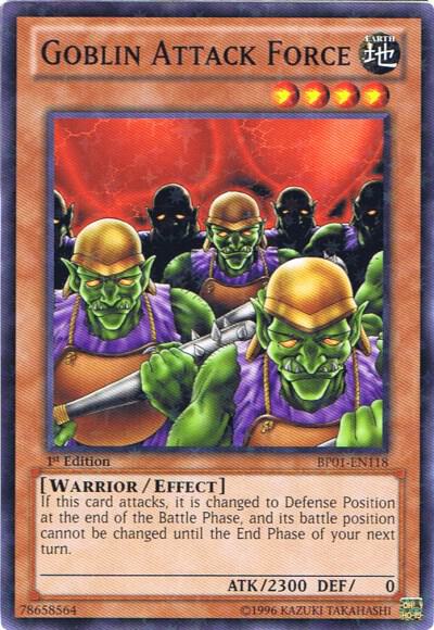 Goblin Attack Force (Starfoil) BP01-EN118 card from Battle Pack: Epic Dawn
