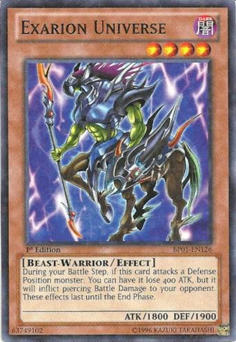 Exarion Universe (Starfoil) BP01-EN126 card from Battle Pack: Epic Dawn