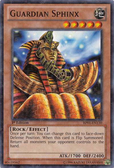 Guardian Sphinx (Starfoil) BP01-EN130 card from Battle Pack: Epic Dawn