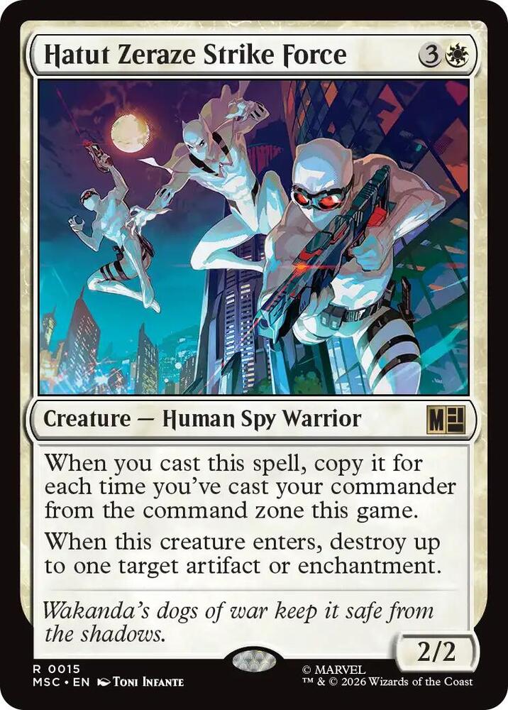 Hatut Zeraze Strike Force (Surge Foil) 15 card from Commander: Marvel Super Heroes