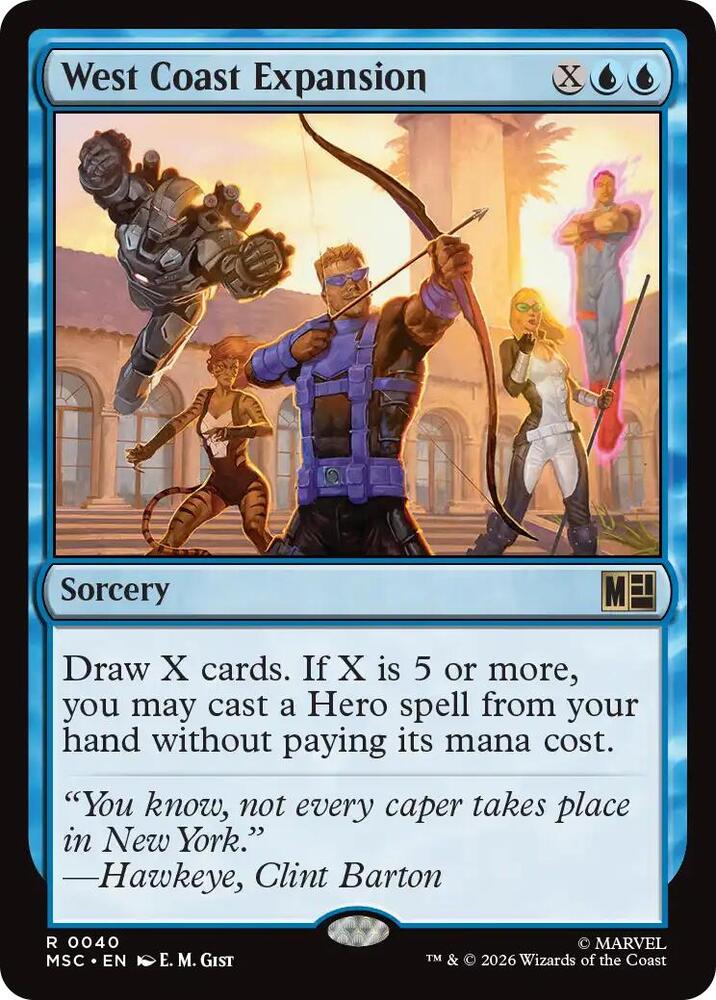 West Coast Expansion (Surge Foil) 40 card from Commander: Marvel Super Heroes