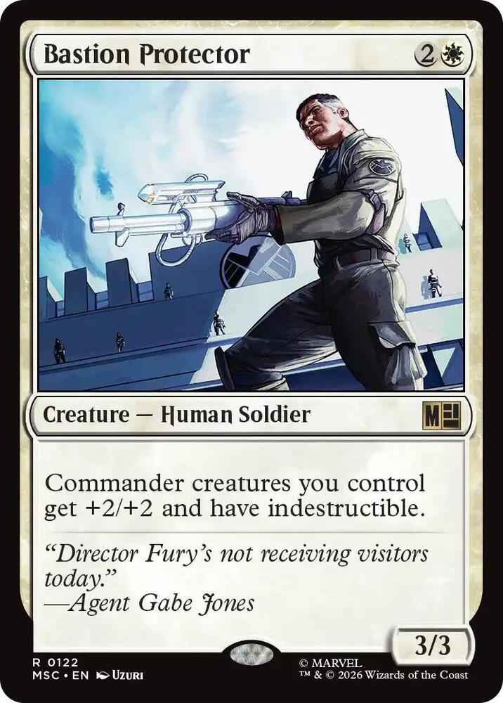 Bastion Protector (Surge Foil) 122 card from Commander: Marvel Super Heroes