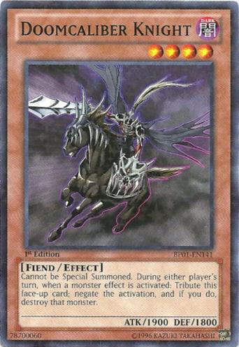 Doomcaliber Knight (Starfoil) BP01-EN141 card from Battle Pack: Epic Dawn