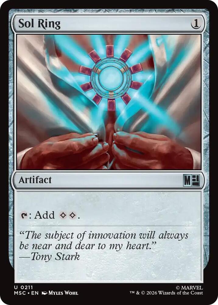 Sol Ring (Surge Foil) 211 card from Commander: Marvel Super Heroes