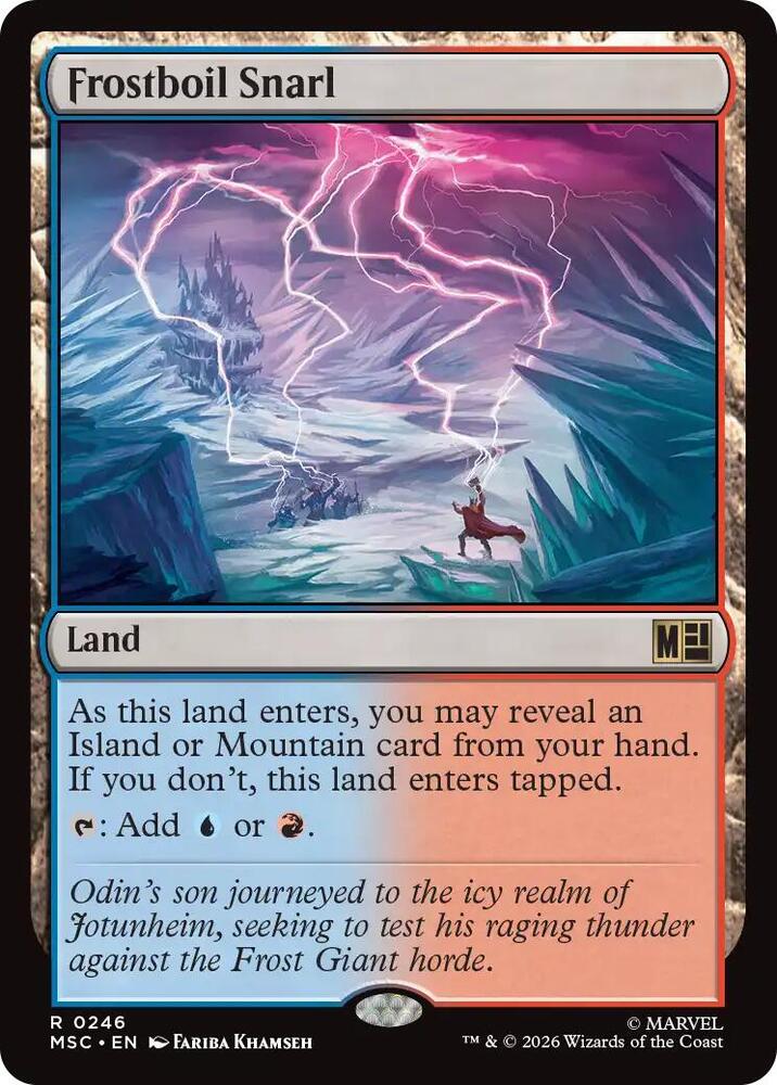 Frostboil Snarl (Surge Foil) 246 card from Commander: Marvel Super Heroes
