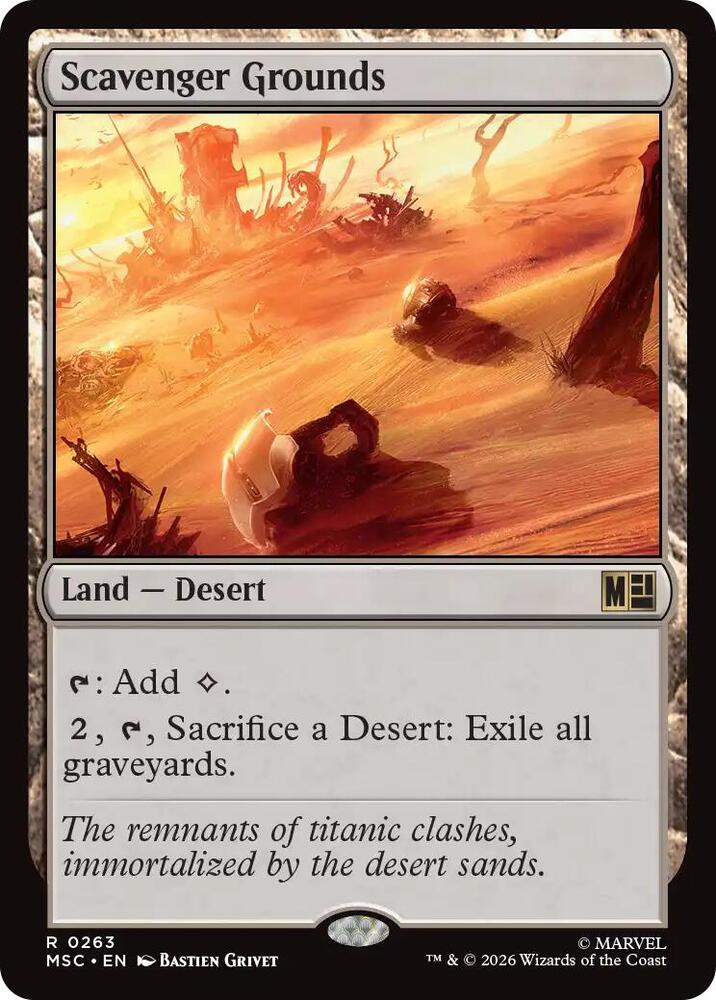 Scavenger Grounds (Surge Foil) 263 card from Commander: Marvel Super Heroes