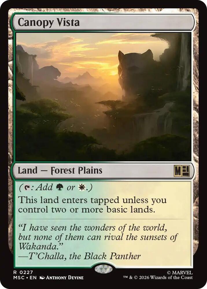 Canopy Vista 227 card from Commander: Marvel Super Heroes