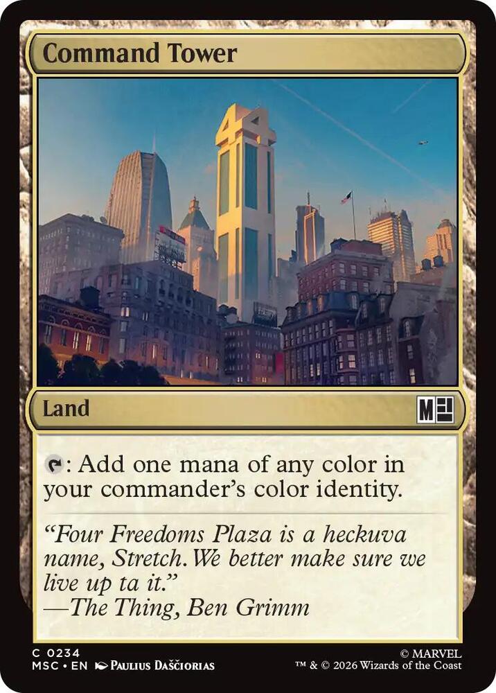 Command Tower 234 card from Commander: Marvel Super Heroes