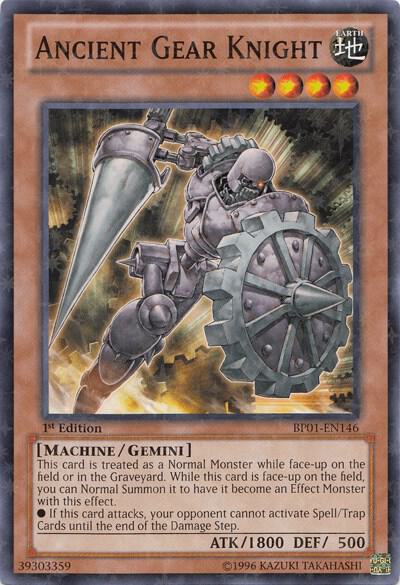 Ancient Gear Knight (Starfoil) BP01-EN146 card from Battle Pack: Epic Dawn