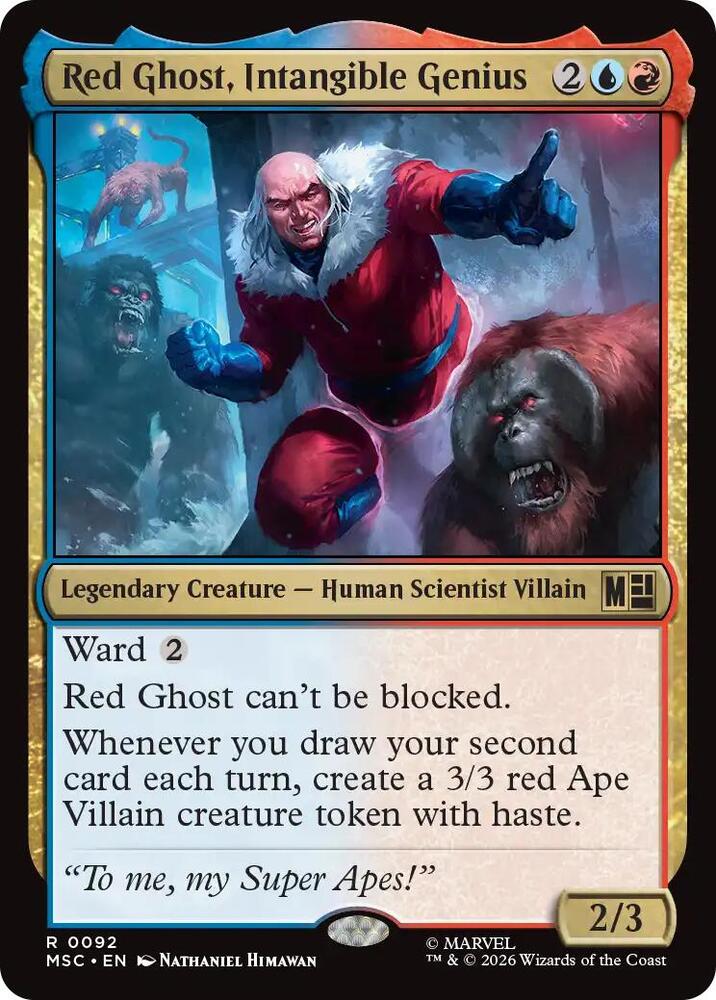 Red Ghost, Intangible Genius 92 card from Commander: Marvel Super Heroes