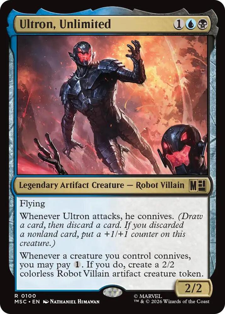 Ultron, Unlimited 100 card from Commander: Marvel Super Heroes