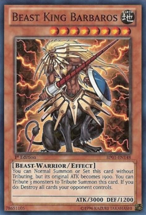 Beast King Barbaros (Starfoil) BP01-EN148 card from Battle Pack: Epic Dawn