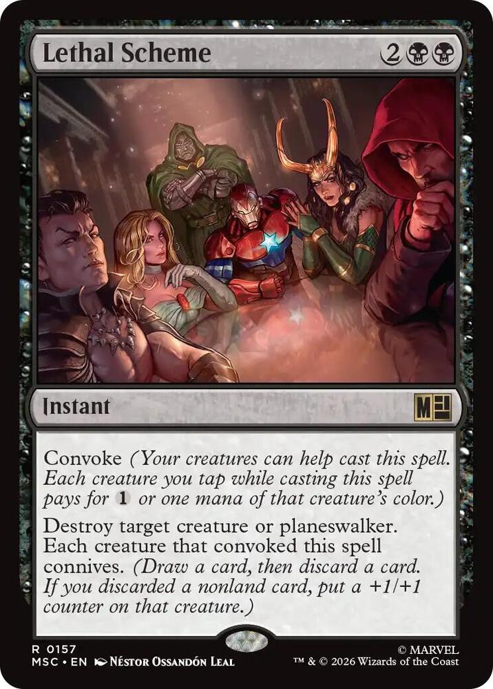 Lethal Scheme 157 card from Commander: Marvel Super Heroes