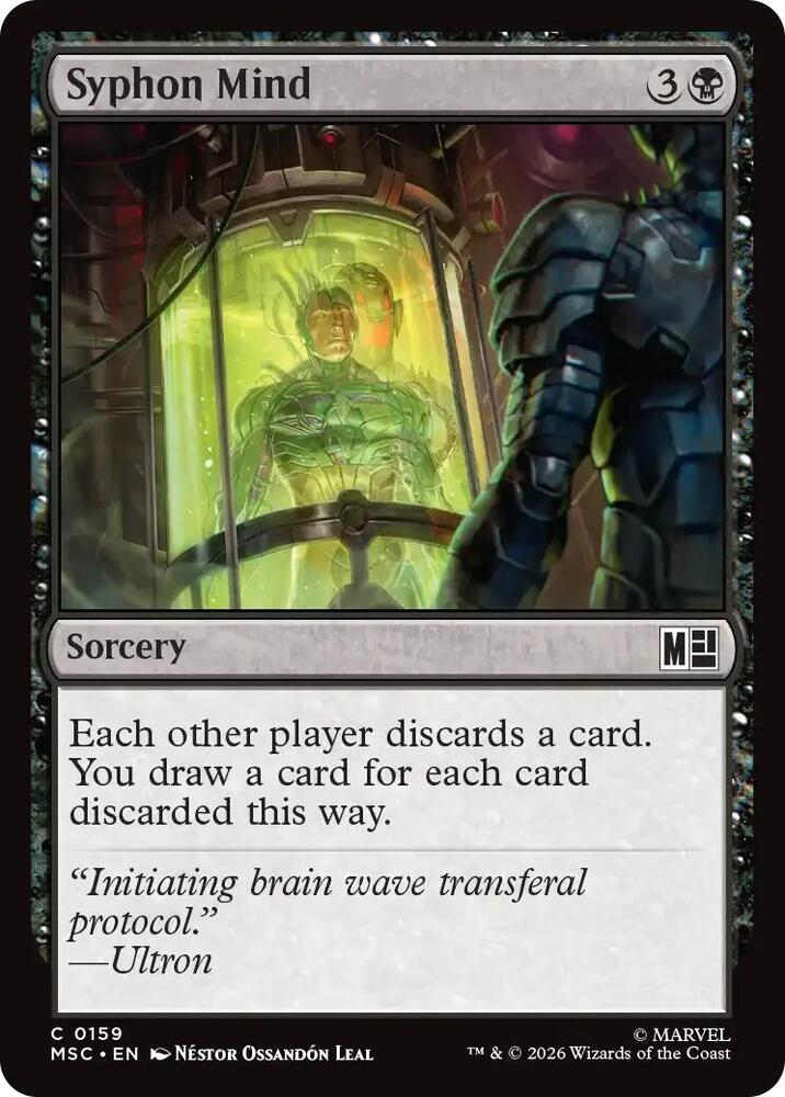 Syphon Mind (Surge Foil) 159 card from Commander: Marvel Super Heroes