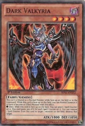 Dark Valkyria (Starfoil) BP01-EN152 card from Battle Pack: Epic Dawn