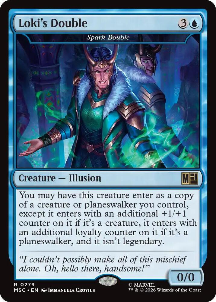 Loki's Double - Spark Double 279 card from Commander: Marvel Super Heroes
