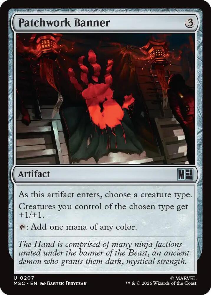 Patchwork Banner 207 card from Commander: Marvel Super Heroes