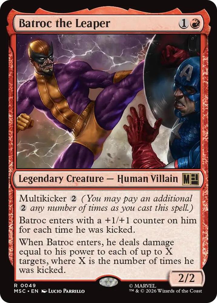 Batroc the Leaper 49 card from Commander: Marvel Super Heroes
