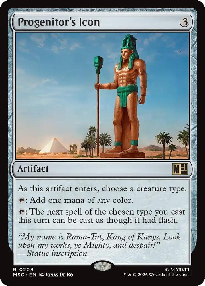 Progenitor's Icon 208 card from Commander: Marvel Super Heroes
