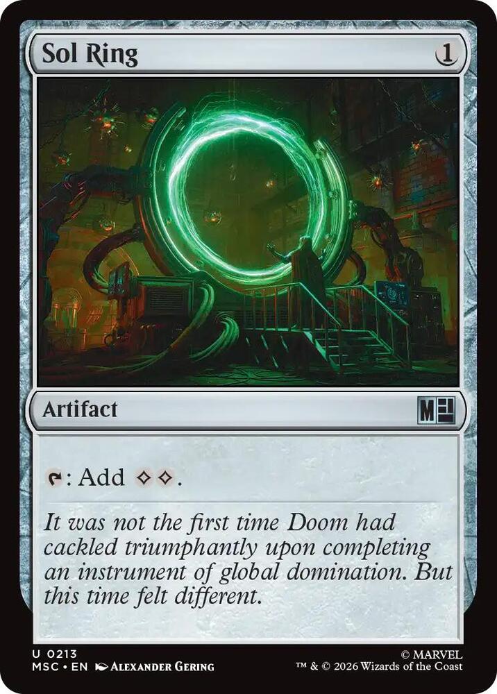 Sol Ring (Surge Foil) 213 card from Commander: Marvel Super Heroes