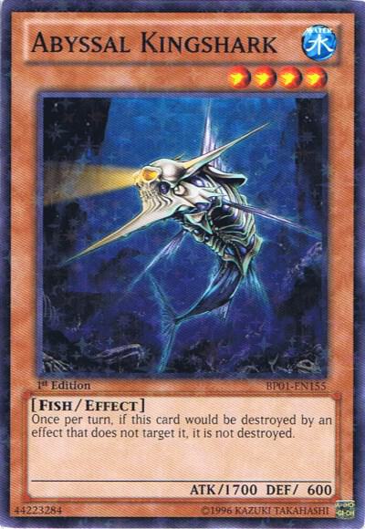 Abyssal Kingshark (Starfoil) BP01-EN155 card from Battle Pack: Epic Dawn