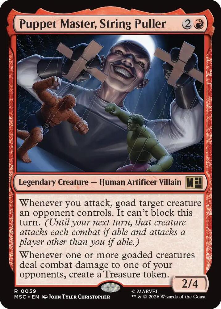 Puppet Master, String Puller 59 card from Commander: Marvel Super Heroes