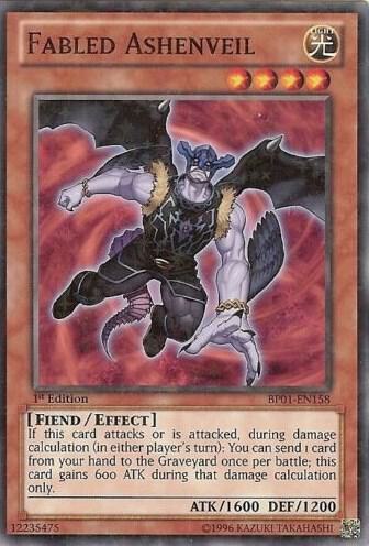Fabled Ashenveil (Starfoil) BP01-EN158 card from Battle Pack: Epic Dawn